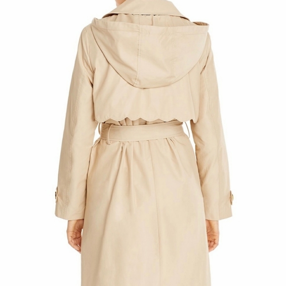 NWT Kate Spade Scalloped Edge Belted Trench Coat - Picture 16 of 16